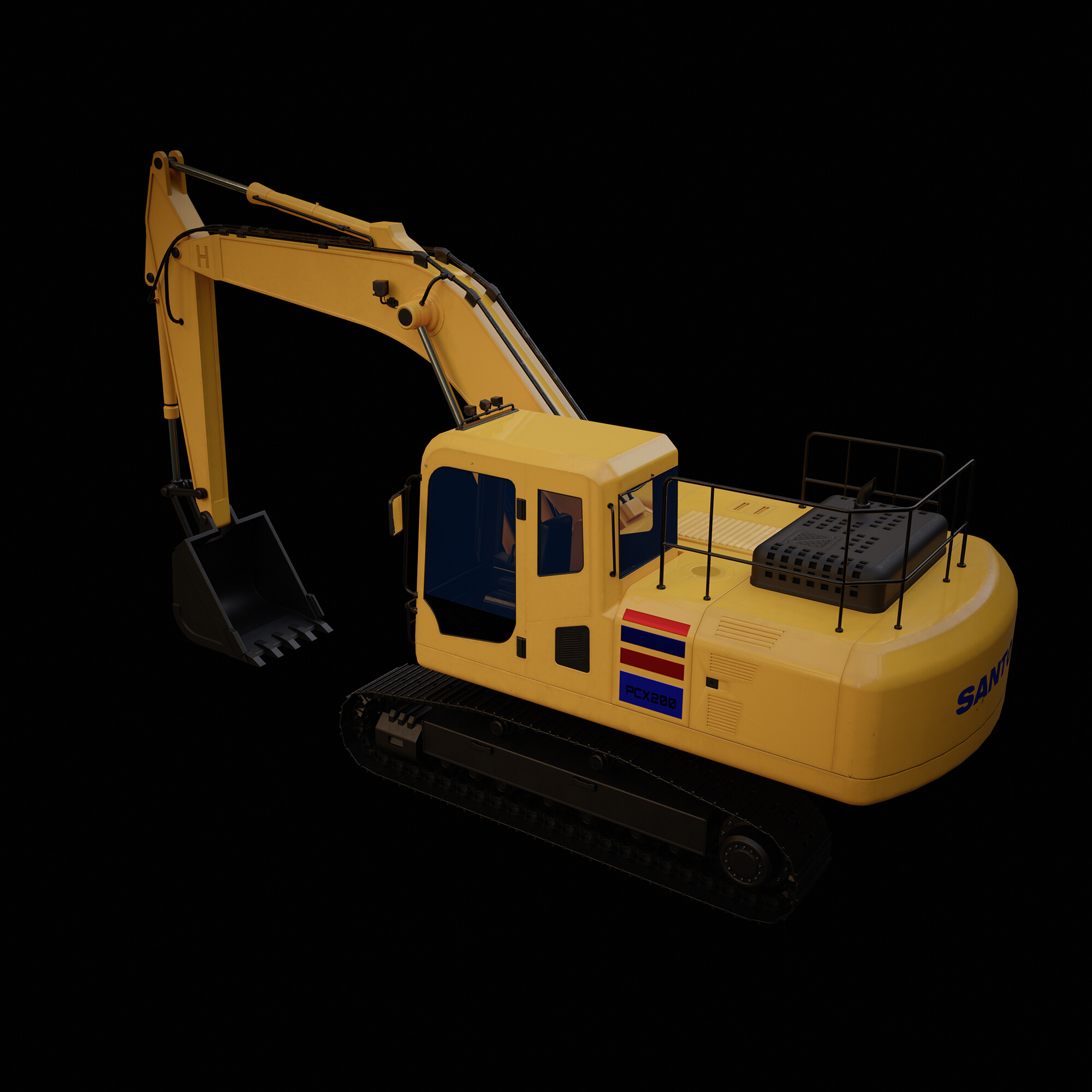 PCX200 Lowpoly Model 3D Model