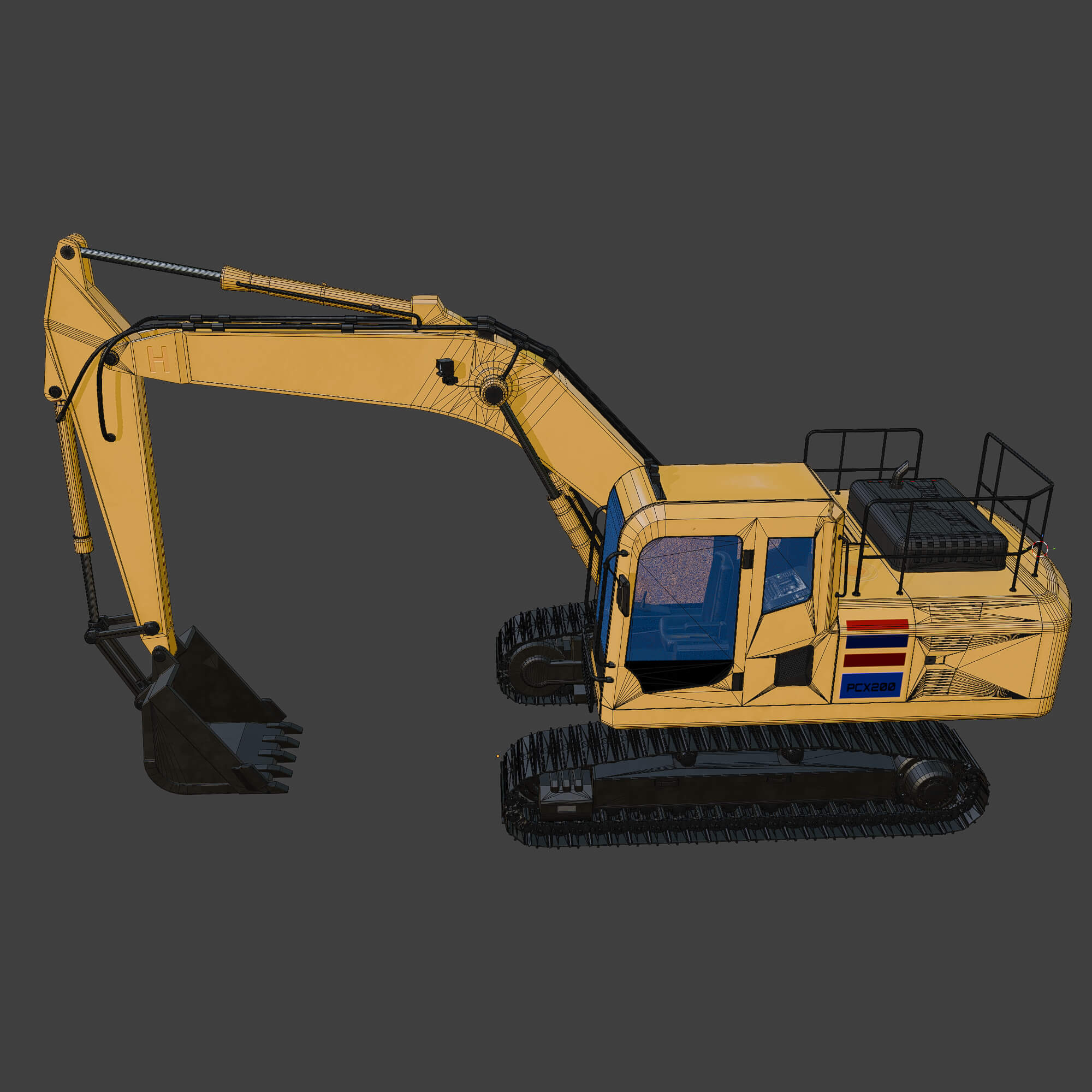 PCX200 Lowpoly Model 3D Model