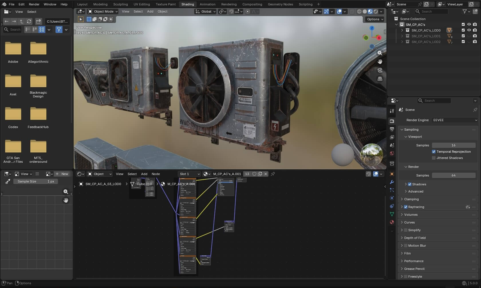 Air Conditioner Wall Mounted Pack 3D Render, Digital Artwork by BTGFX3D