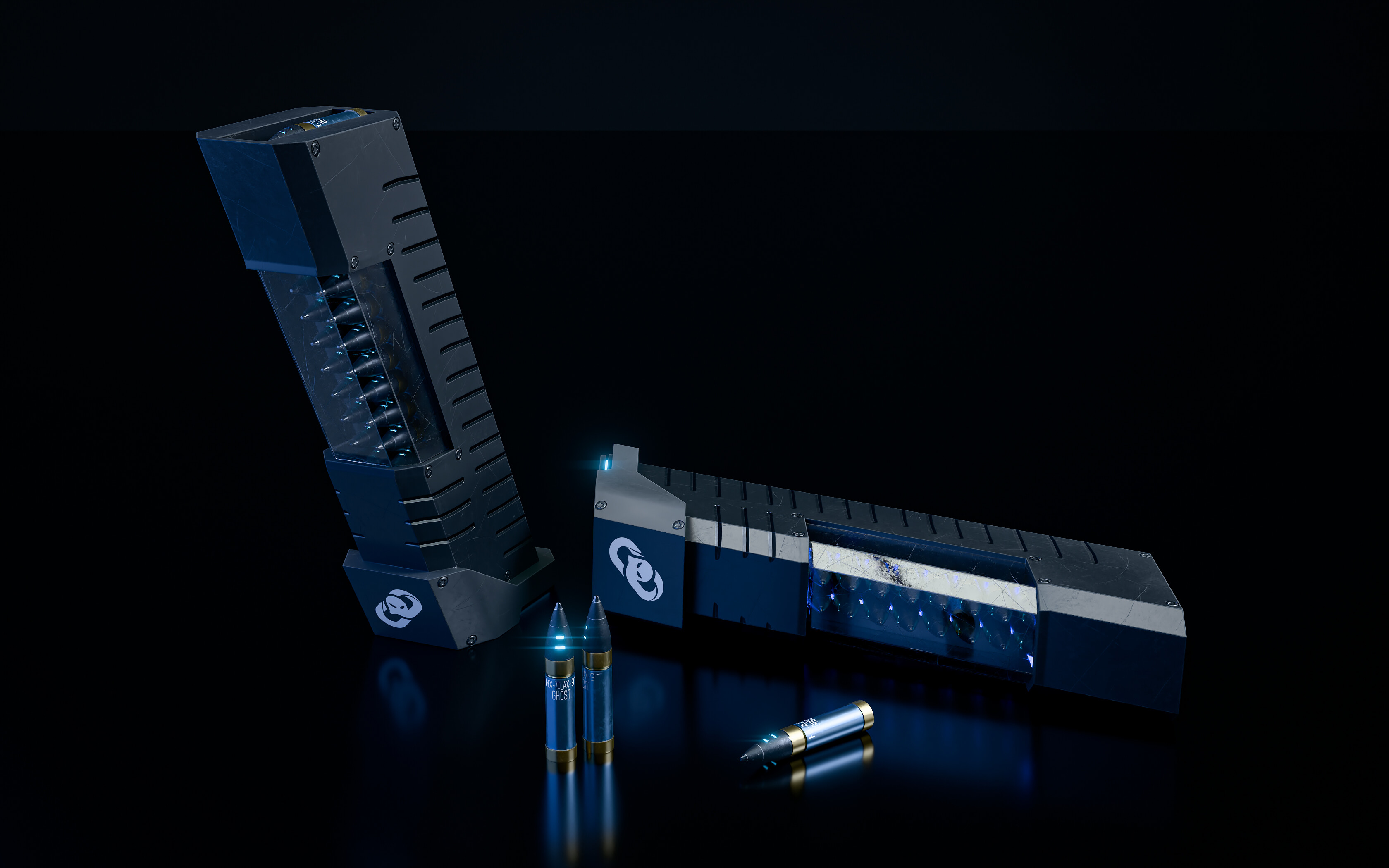 Sci-Fi Gun &ndash Game-Ready Futuristic Pistol 3D Model 3D Model