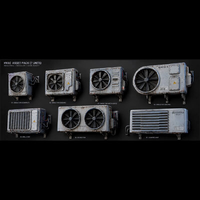 Air Conditioner Wall Mounted Pack - 7 Pieces