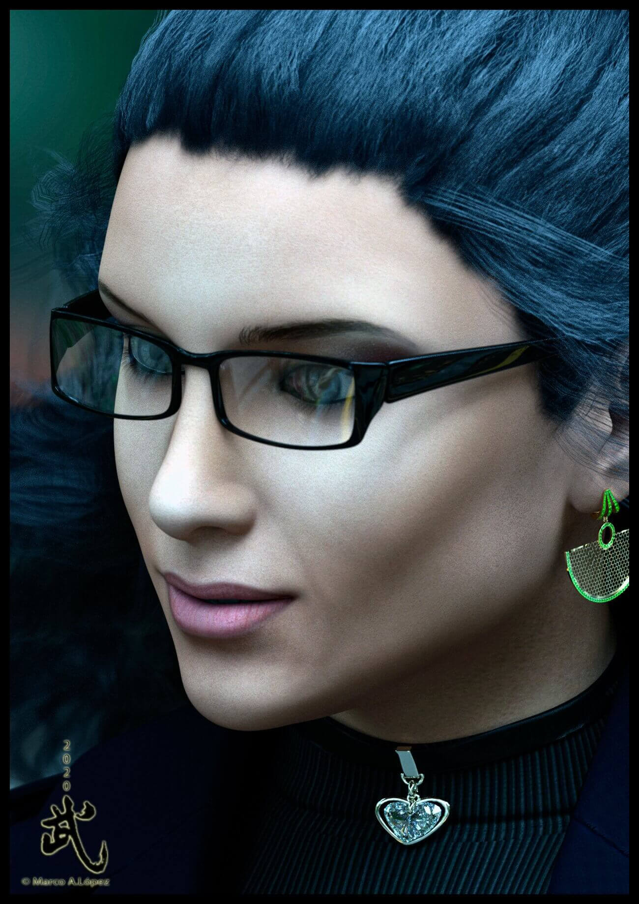 Masha Portrait 2020_2026 3D Render, Digital Artwork by bu_es