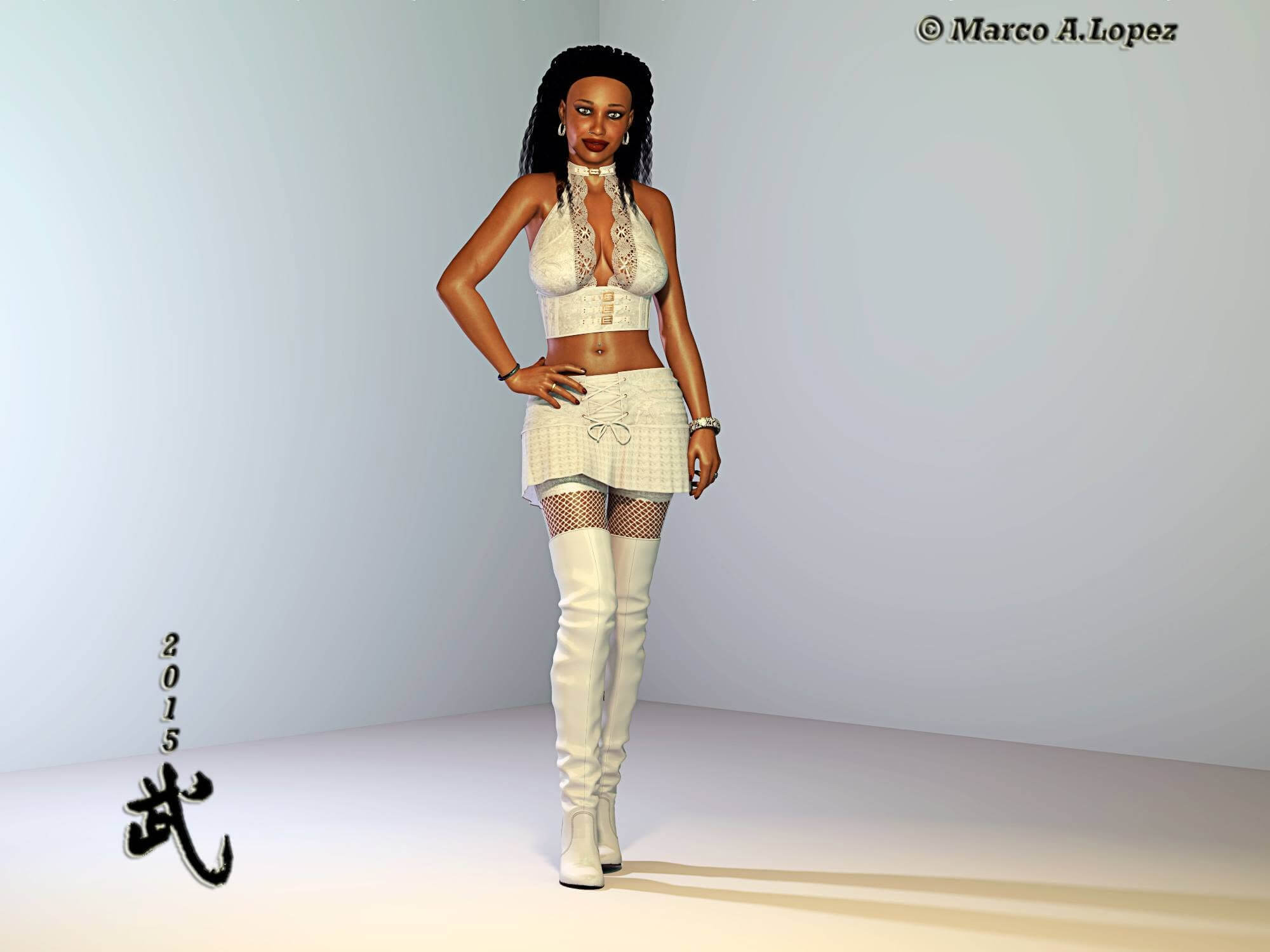 Sandra V4 2015 3D Render, Digital Artwork by bu_es