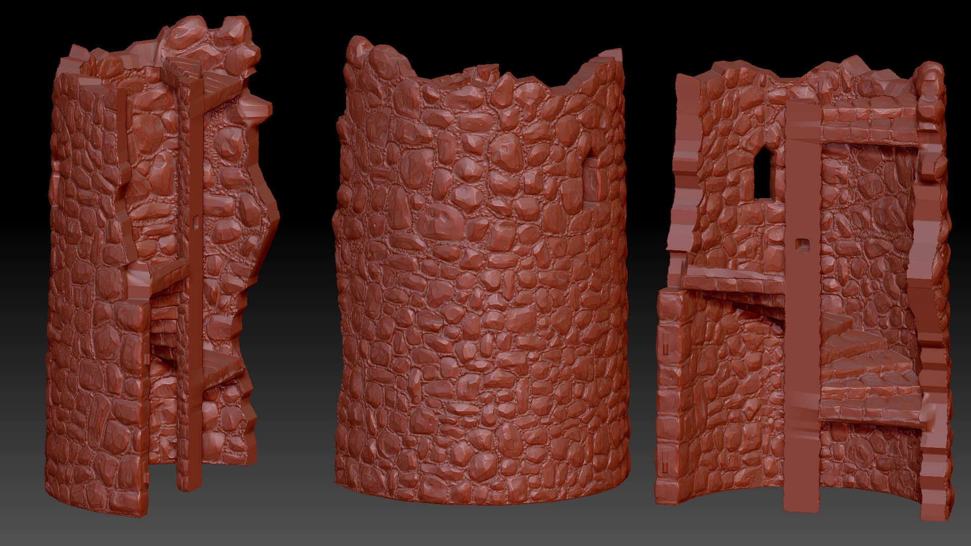 Dragon Skeleton Dice Tower 3D Model