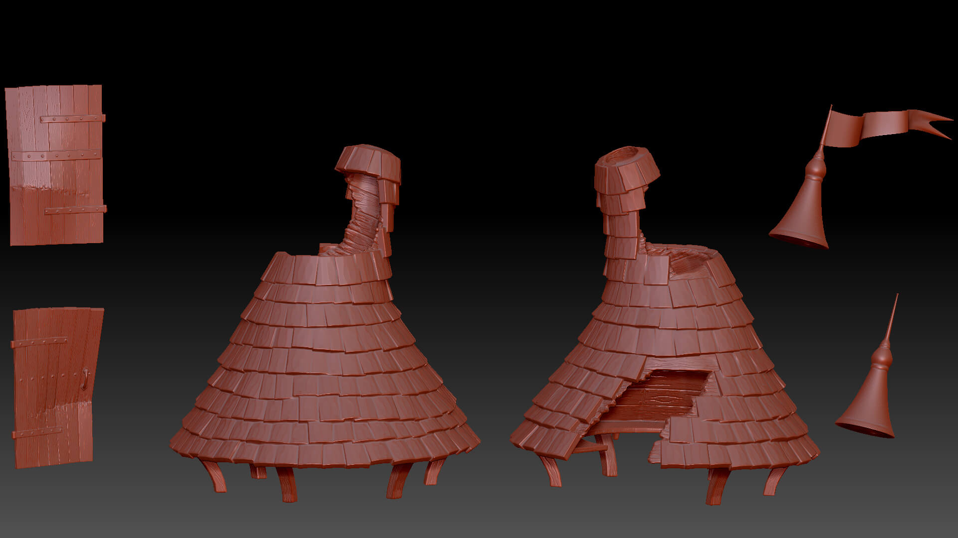 Dragon Skeleton Dice Tower 3D Model