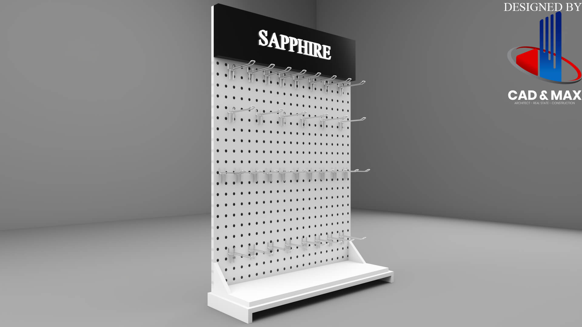 Mobile Accessories Display Rack Retail Stand 3d Model 3D Model