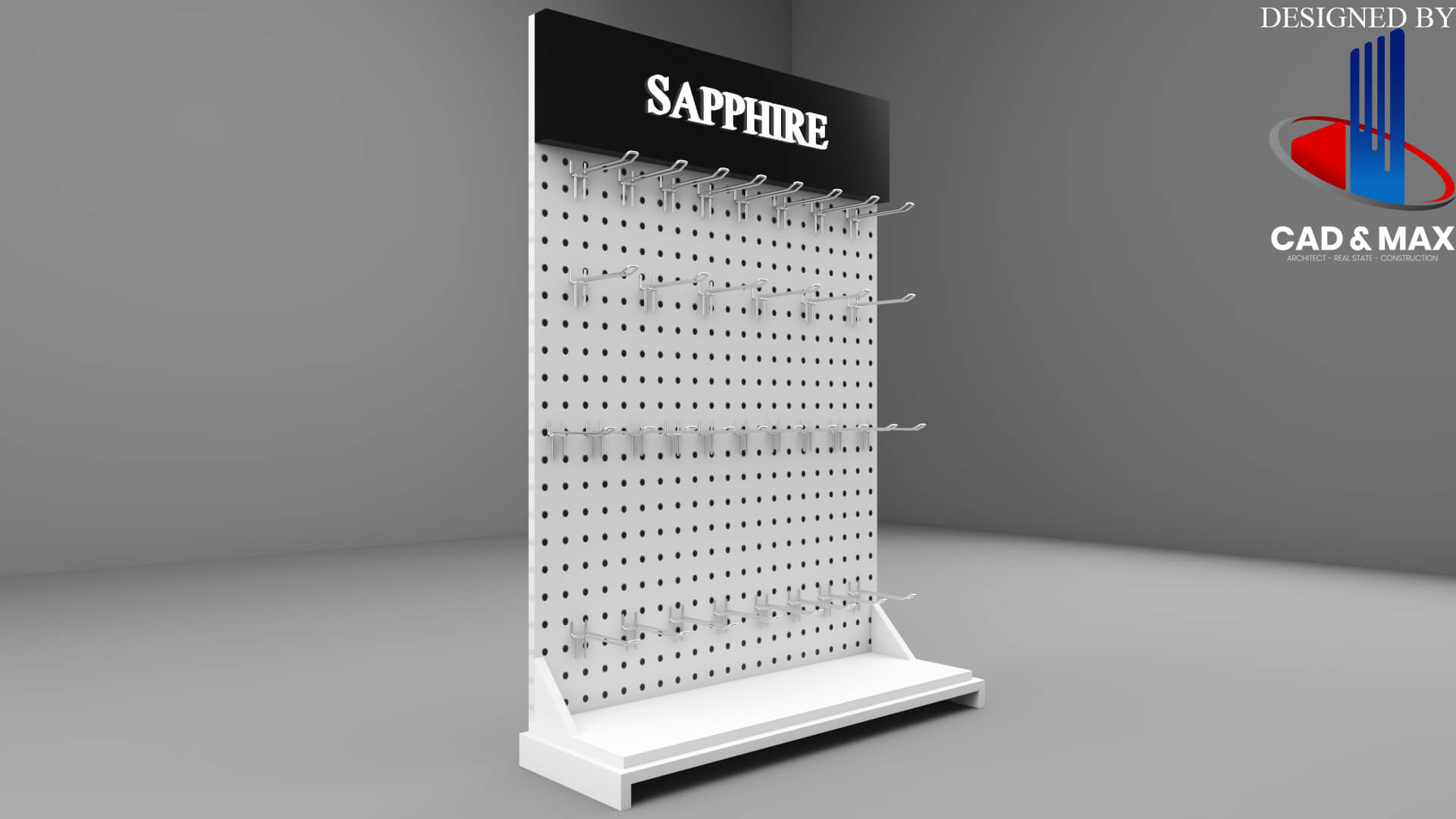 Mobile Accessories Display Rack Retail Stand 3d Model 3D Model