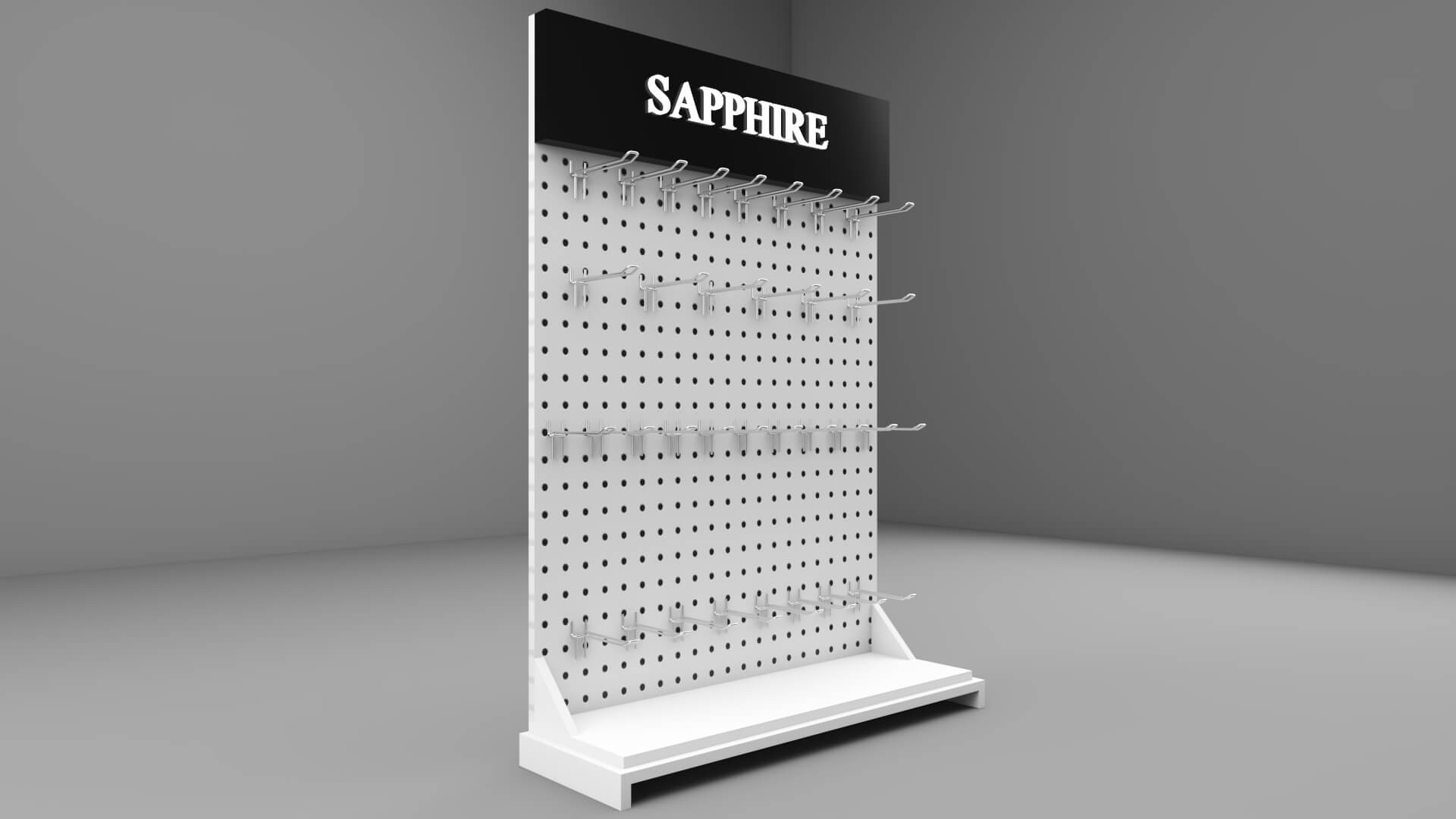 Mobile Accessories Display Rack Retail Stand 3d Model 3D Model