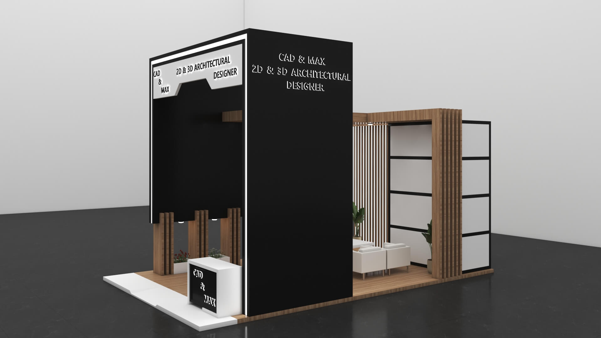 Modern Exhibition Stall and Luxury Trade Show Booth 3D Model 3D Model