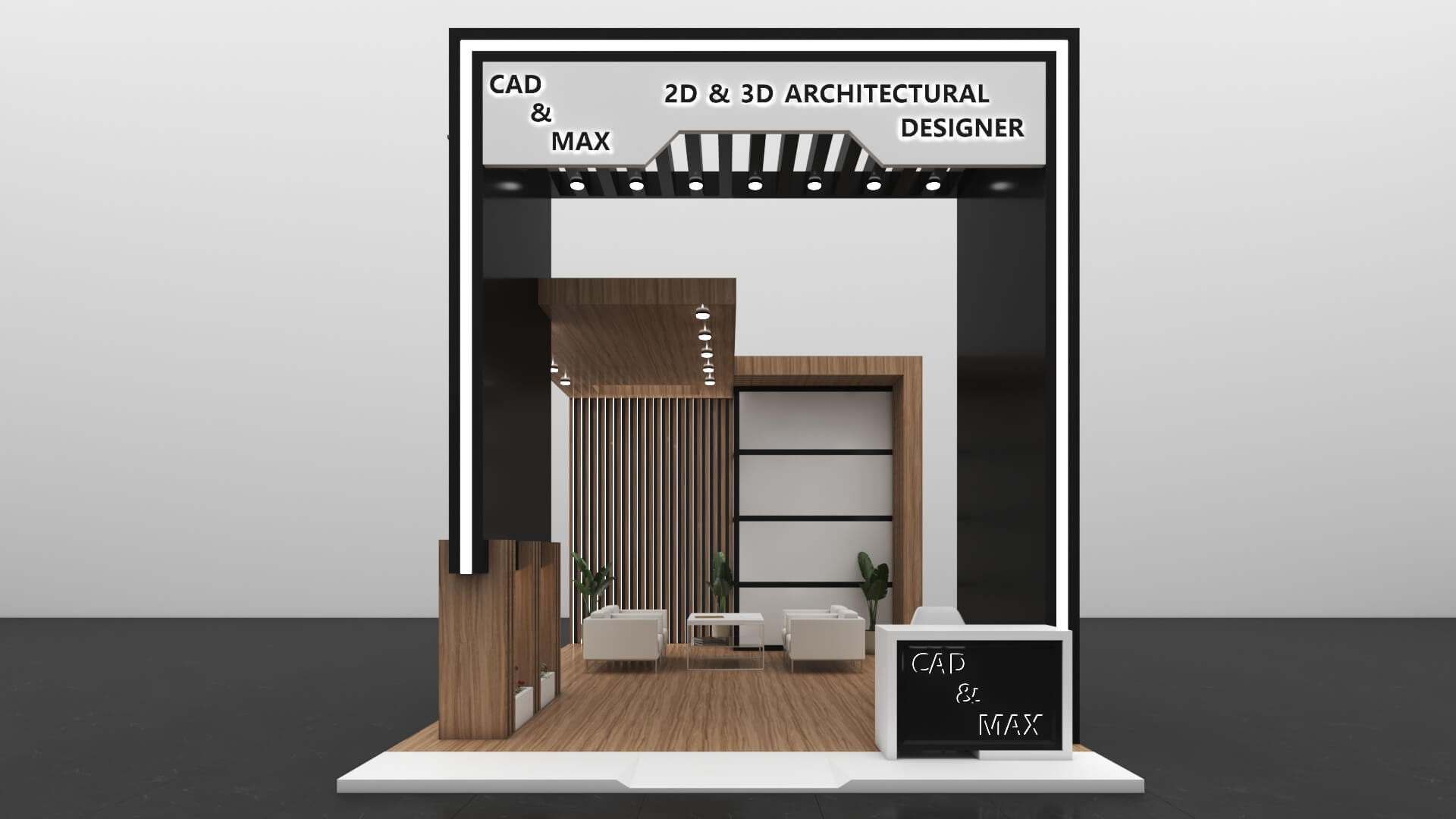 Modern Exhibition Stall and Luxury Trade Show Booth 3D Model 3D Model