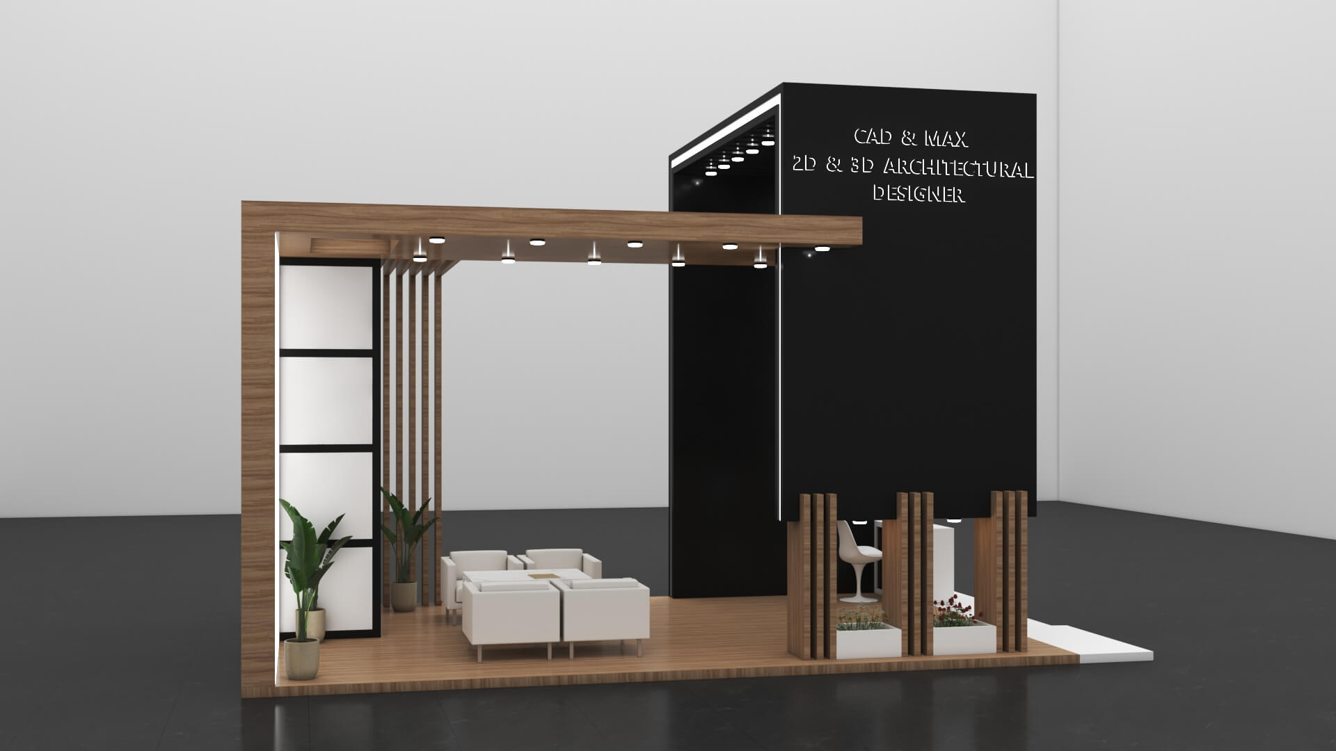 Modern Exhibition Stall and Luxury Trade Show Booth 3D Model 3D Model