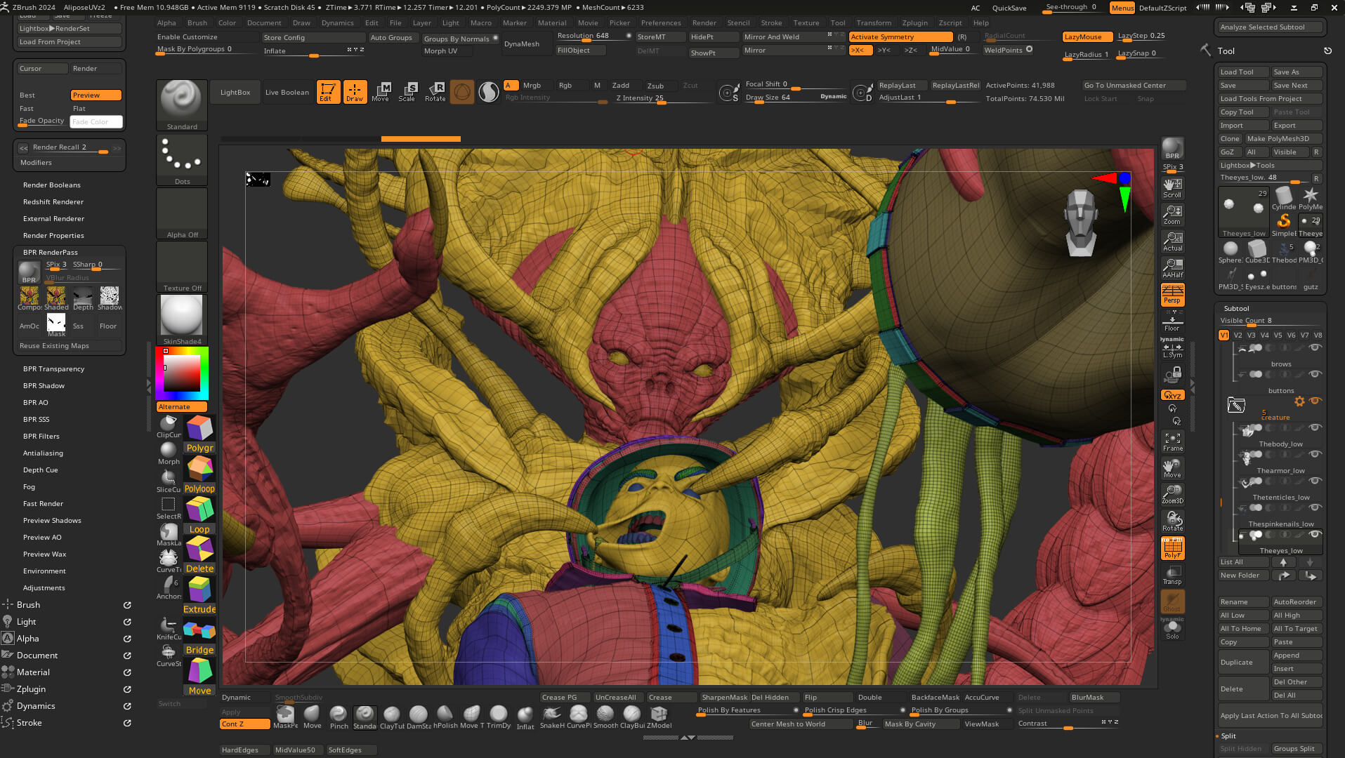 Subject 1031 3D Render, Digital Artwork by CaseyF