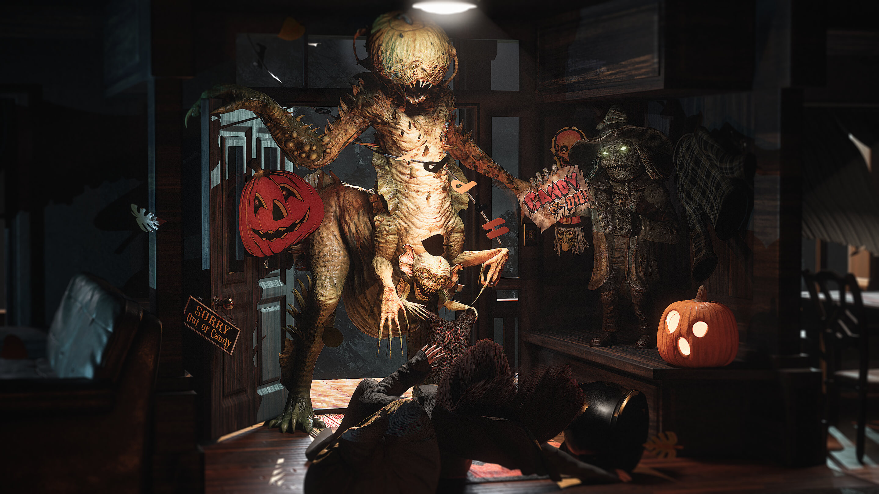 The Halloweeners 3D Render, Digital Artwork by CaseyF