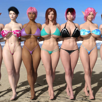 A Few Causam3D Bikinis - Rendered by Bikdingle 3D Wallpaper