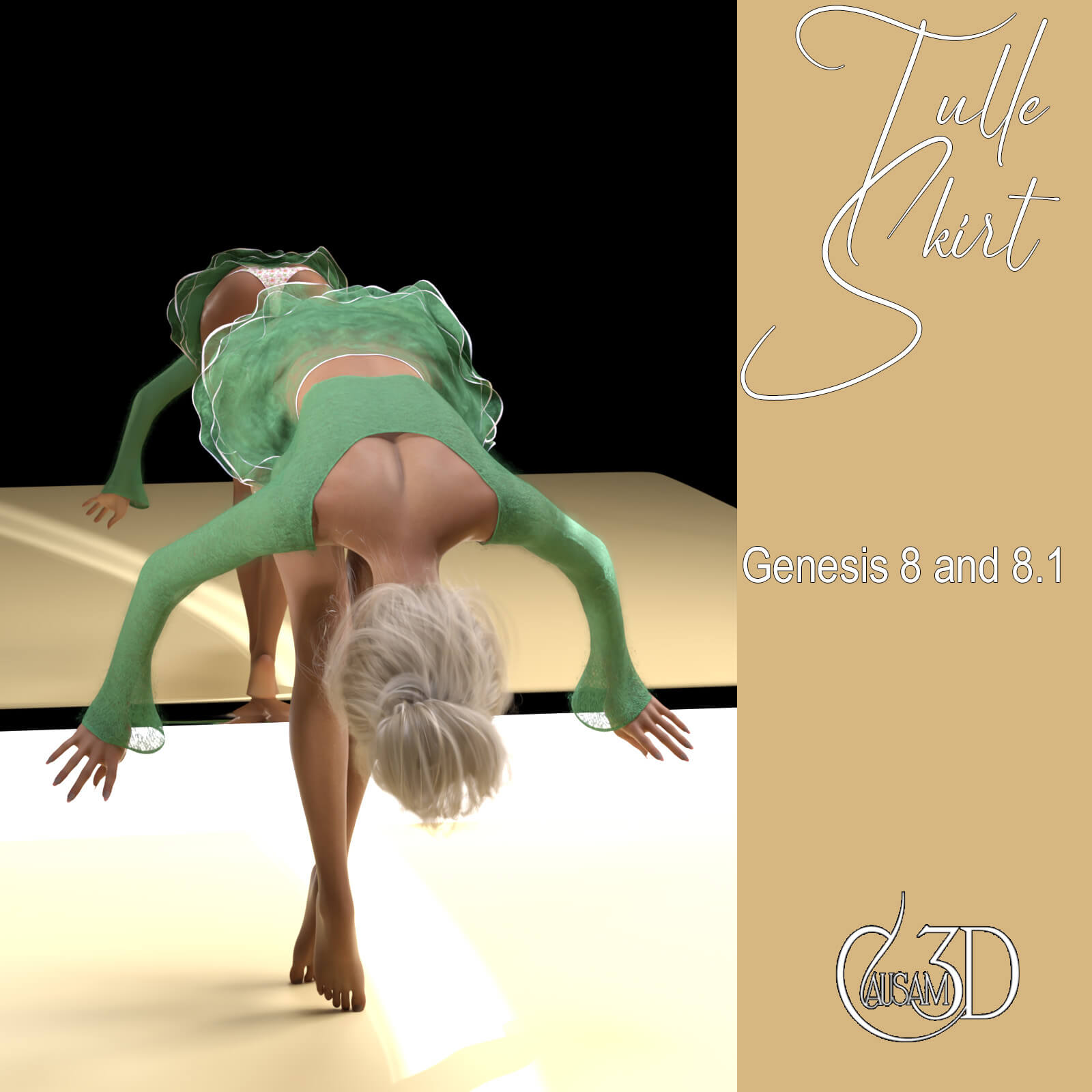 Tulle Skirt for Genesis 8 and 8.1 Female Daz Content