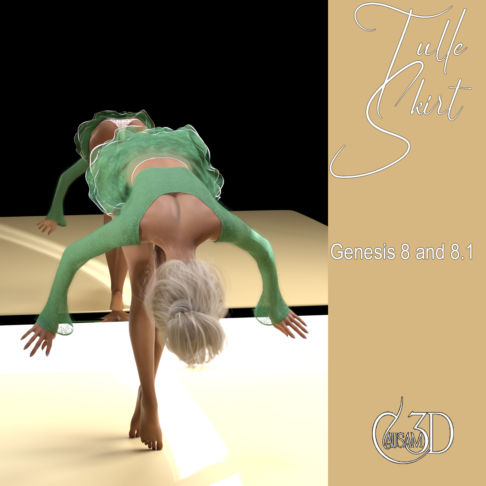 Tulle Skirt for Genesis 8 and 8.1 Female Daz Content