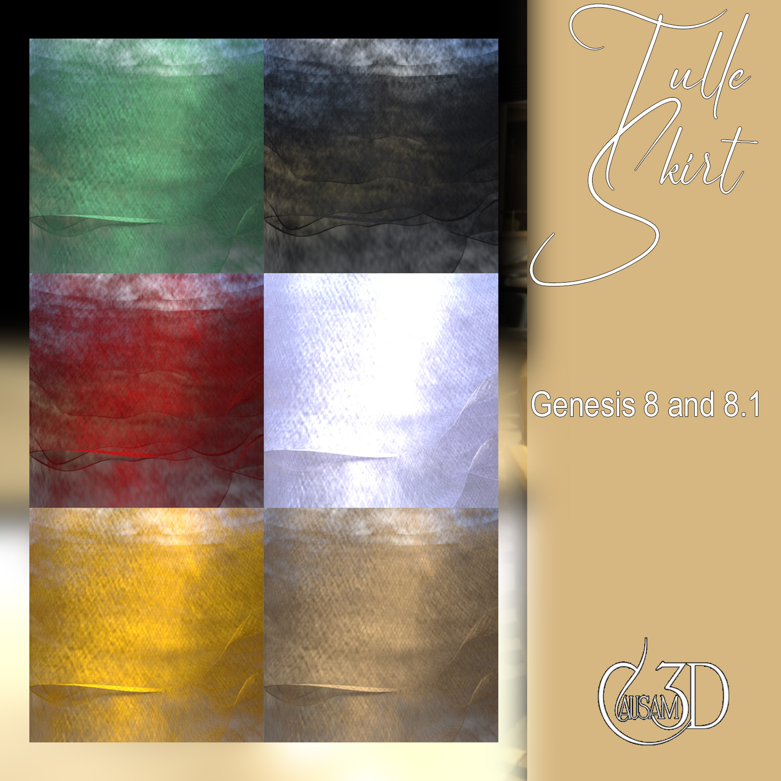 Tulle Skirt for Genesis 8 and 8.1 Female Daz Content