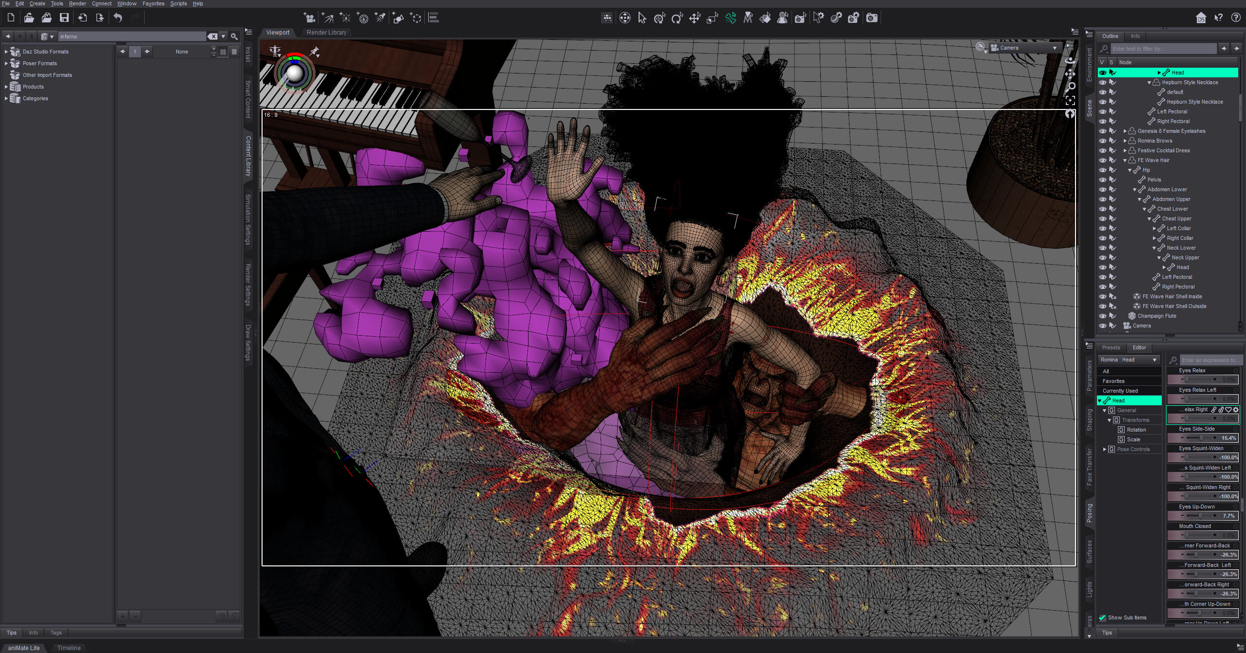Drag Her To Hell 3D Render, Digital Artwork by Cell Gaze