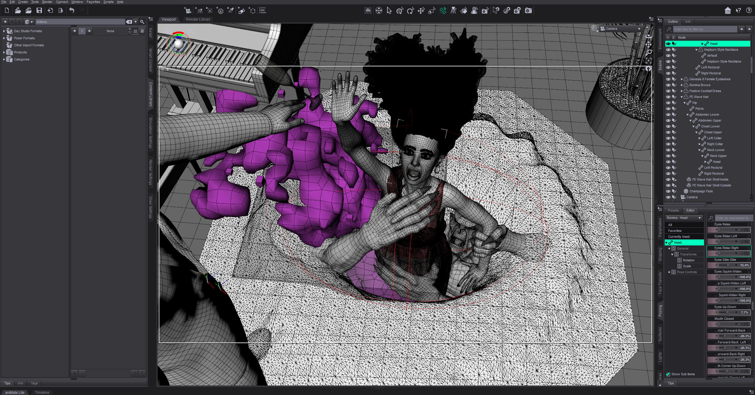 Drag Her To Hell 3D Render, Digital Artwork by Cell Gaze