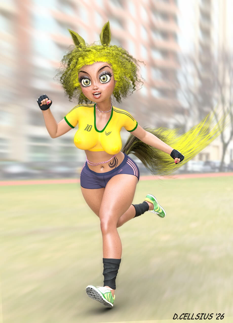 BREEZE WILD  3D Render, Digital Artwork by Cellsiuz38