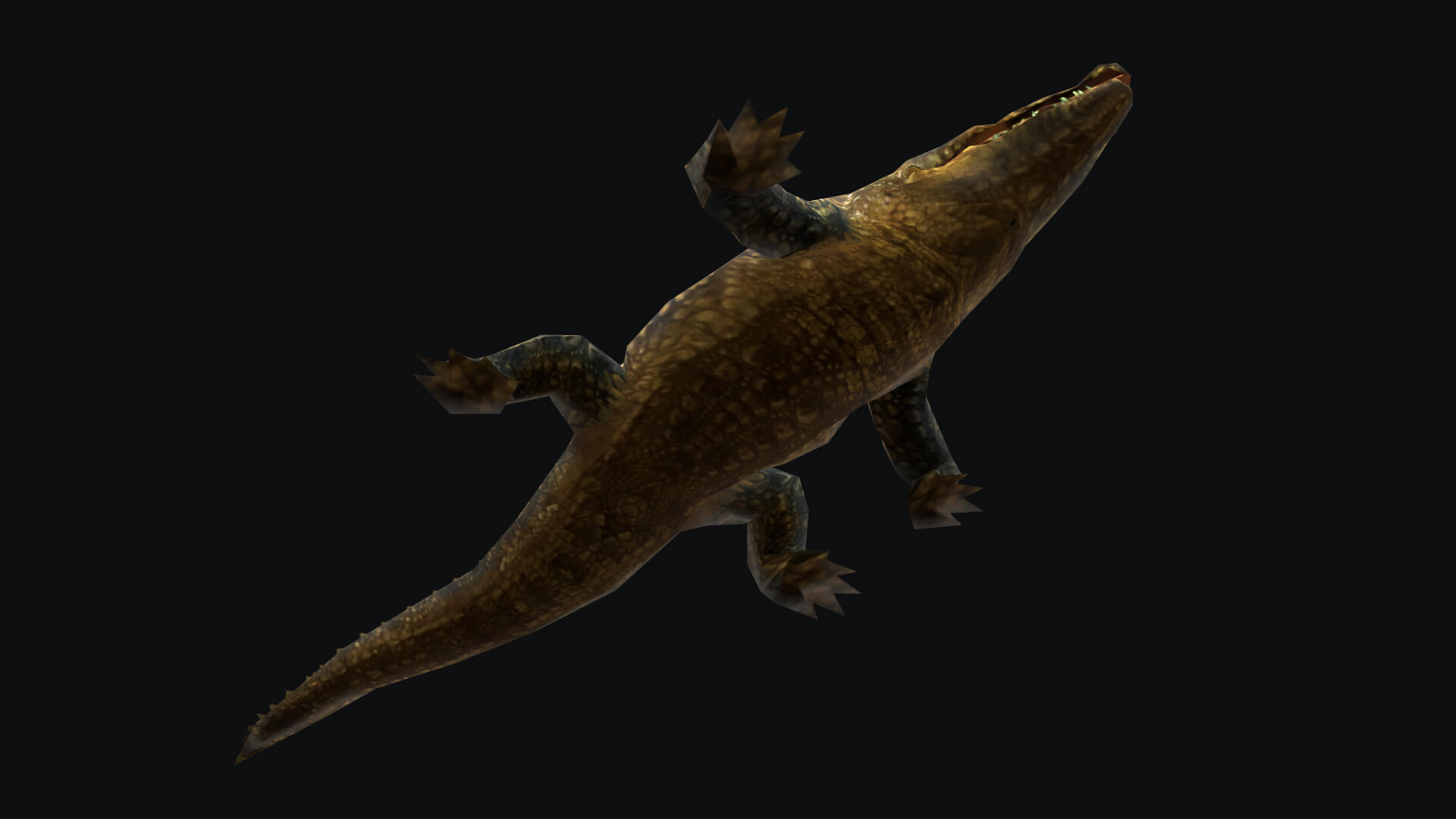 Animated Alligator Crocodile 3D Model