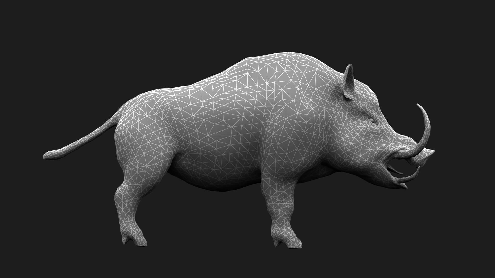 Boar Pig Beast 3D Model