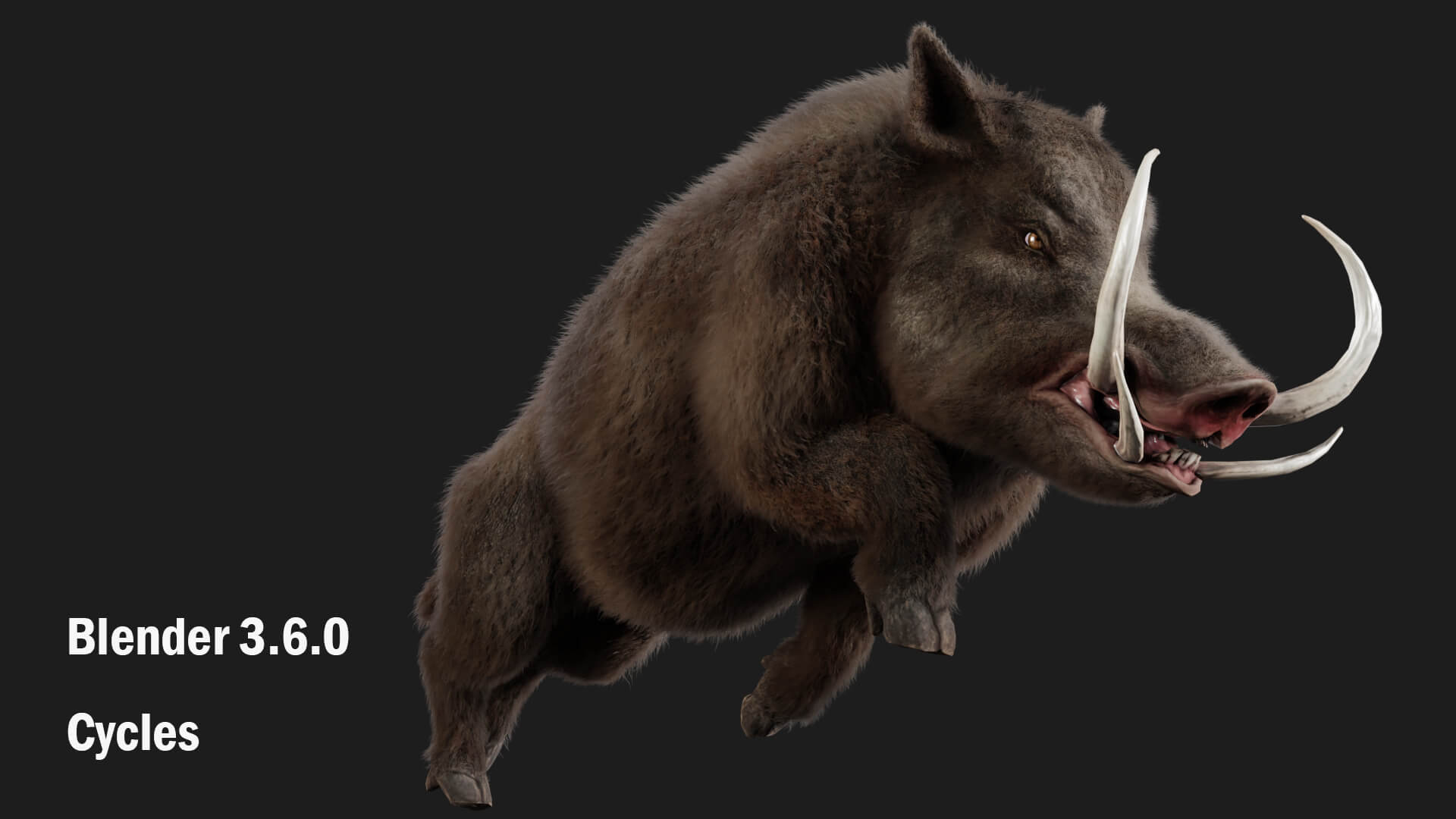 Boar Pig Beast 3D Model