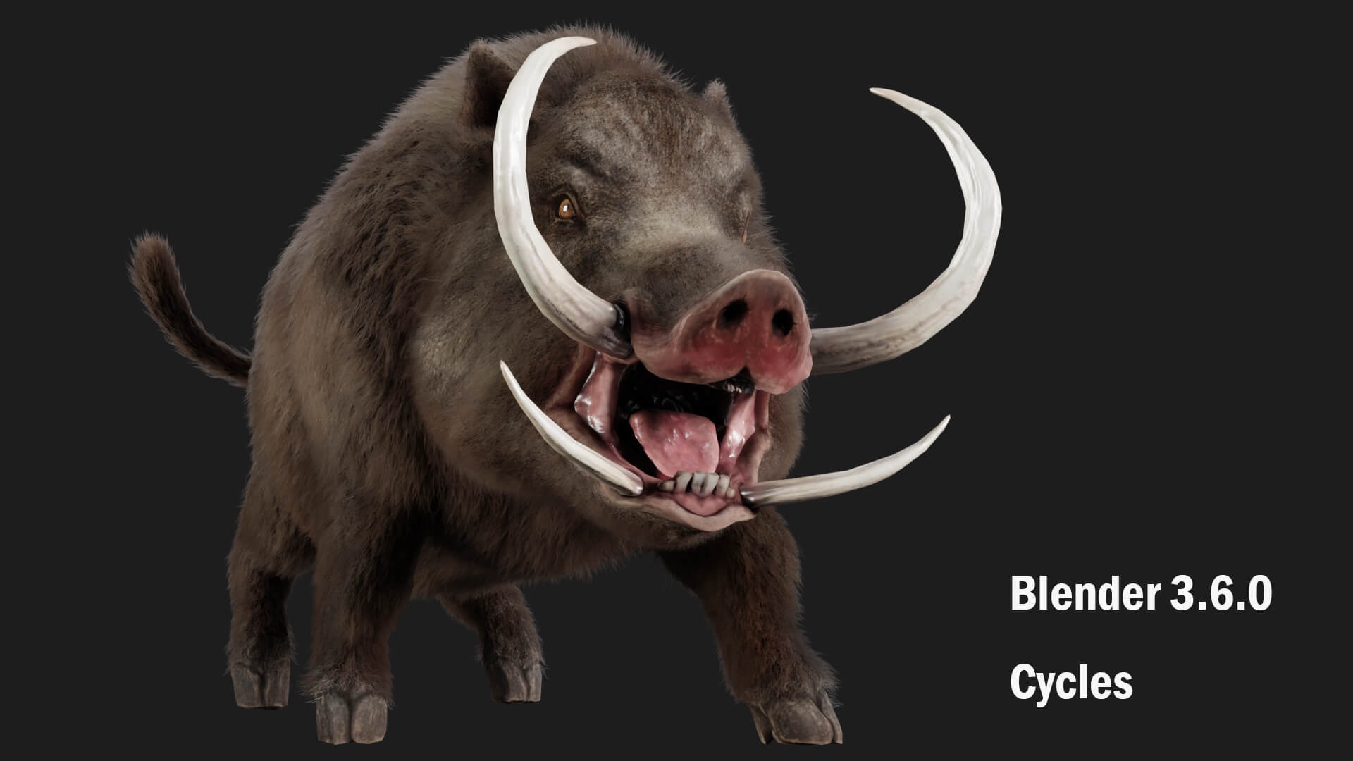 Boar Pig Beast 3D Model
