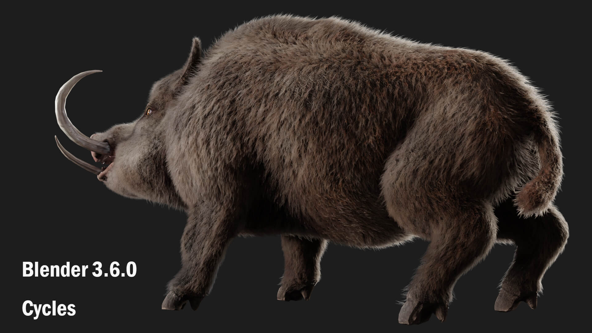 Boar Pig Beast 3D Model
