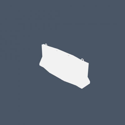 Concrete Road Barrier 3D Model