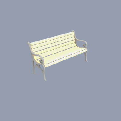 High Quality Bench 3D Model