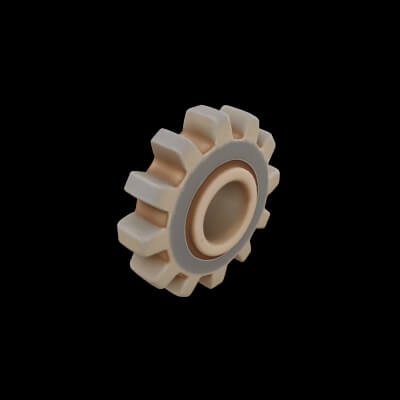 High Quality Gear Metal 3D Model