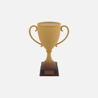 High-Quality Gold Cup 3D Model