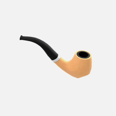 High-Quality Smoking Pipe 3D Model