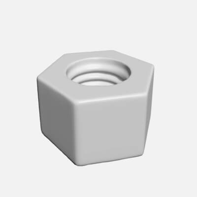 Nut Bolt 3D Model