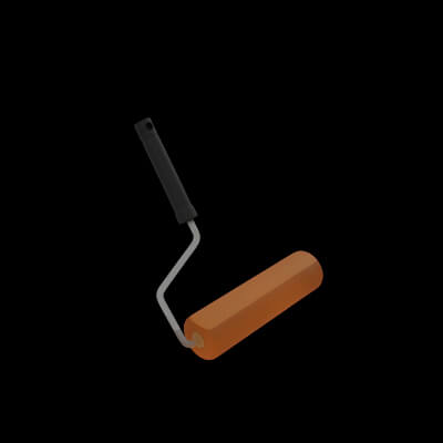 Paint Roller 3D Model