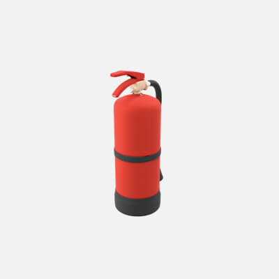 Real Fire Extinguisher 3D Model
