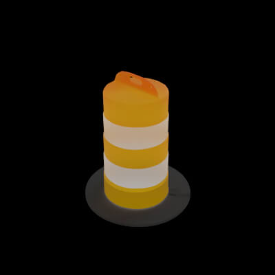 Traffic Drum 3d Model