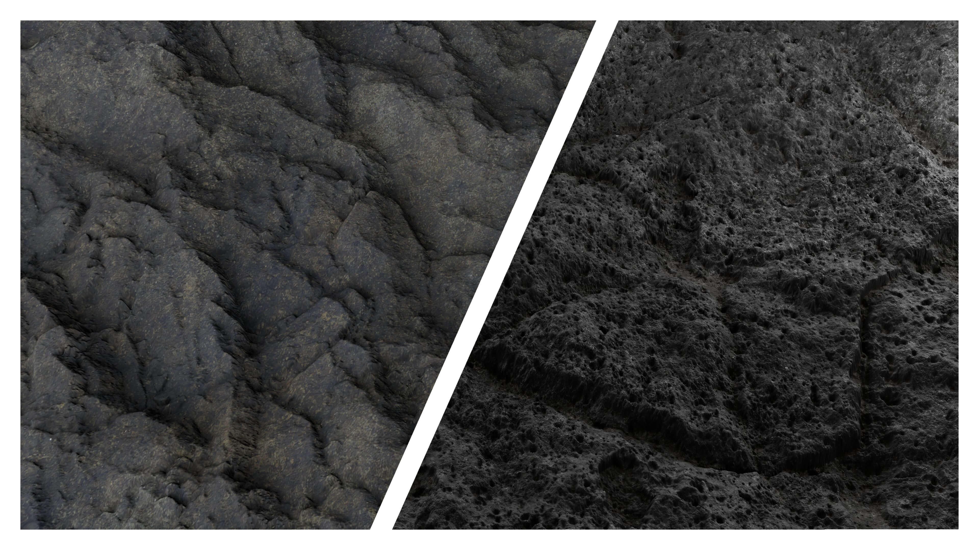 Volcanic Rock 8K PBR Texture Combo 3D Texture