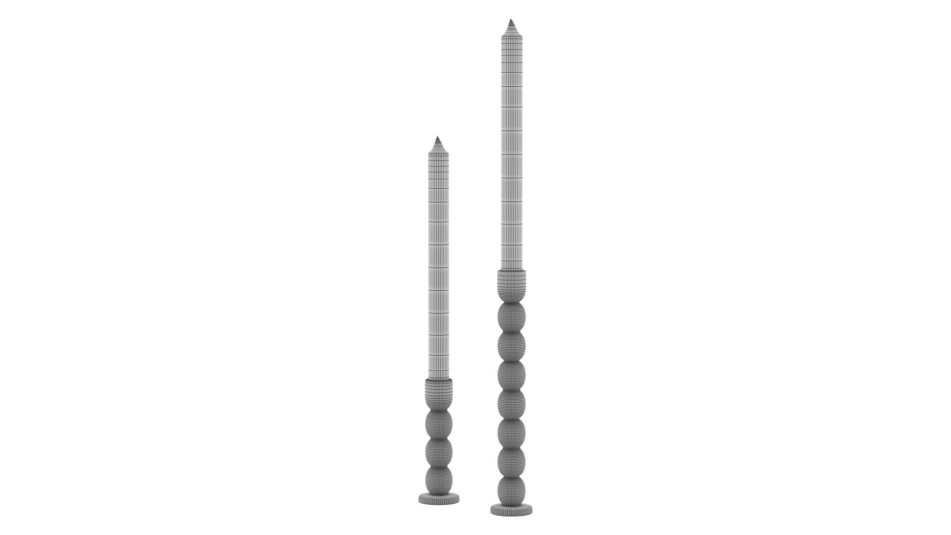 Bobbin Candle Holder Small 3D Model