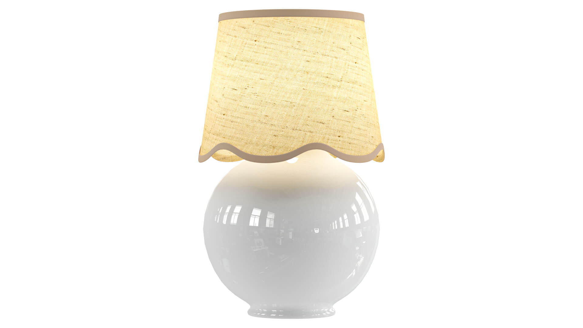 Momsen Scallop Shade Lamp 3D Model
