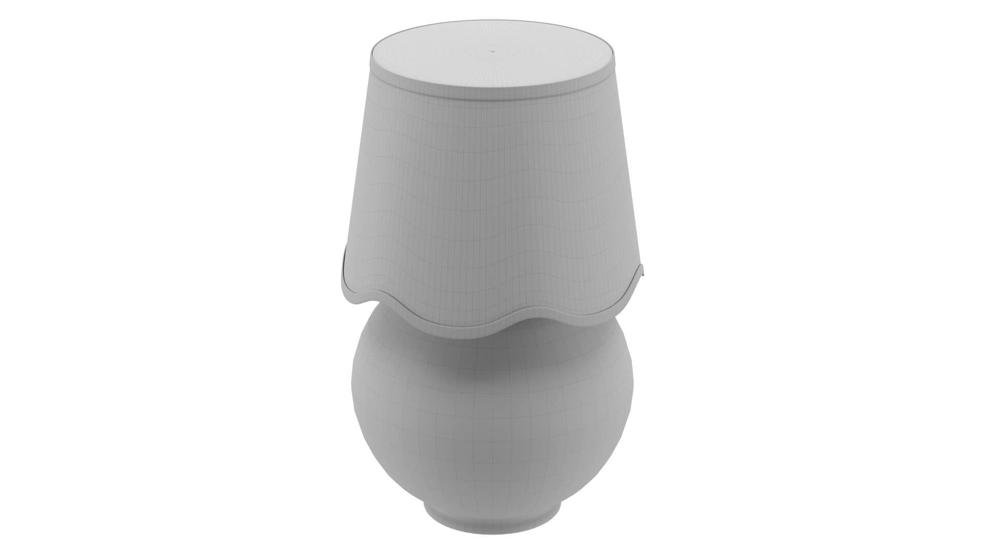 Momsen Scallop Shade Lamp 3D Model
