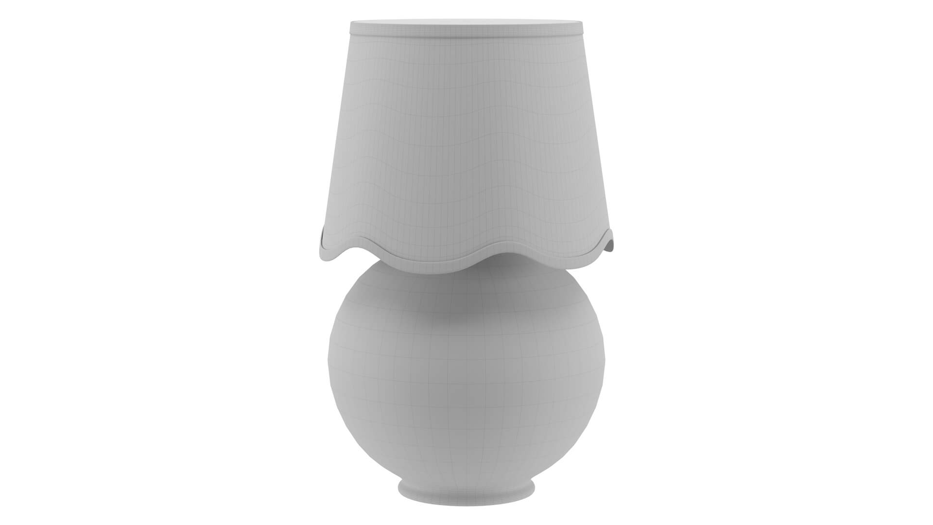 Momsen Scallop Shade Lamp 3D Model