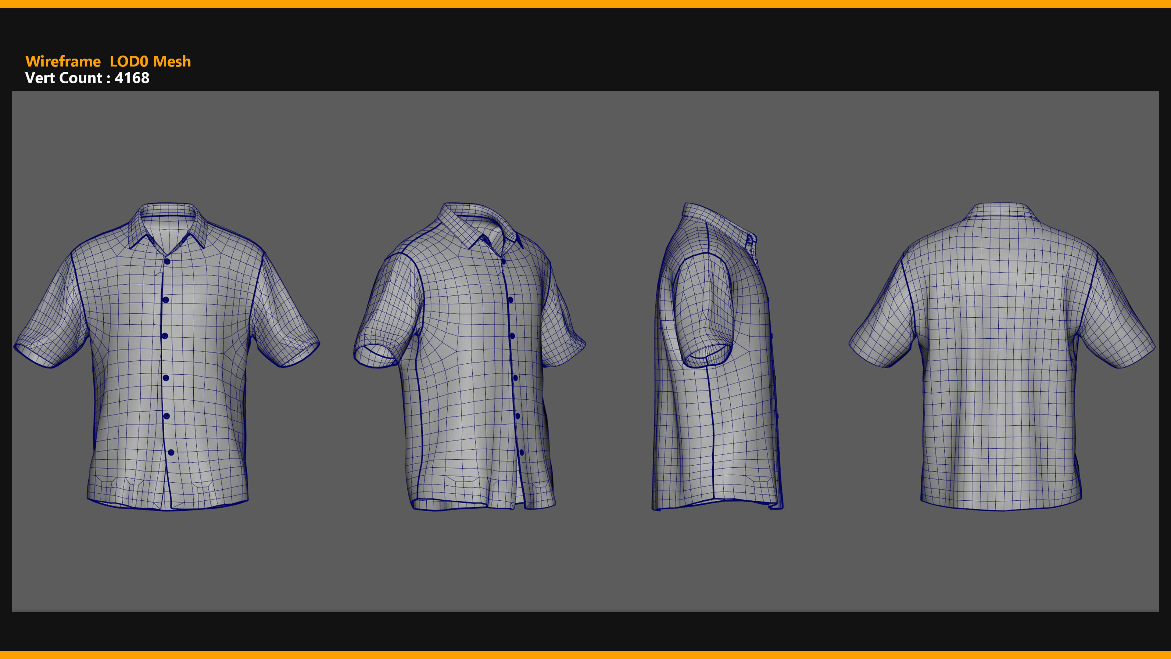 Dress Shirt 001 for MetaHuman mhpkg 3D Model