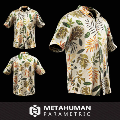 Dress Shirt 001 for MetaHuman mhpkg