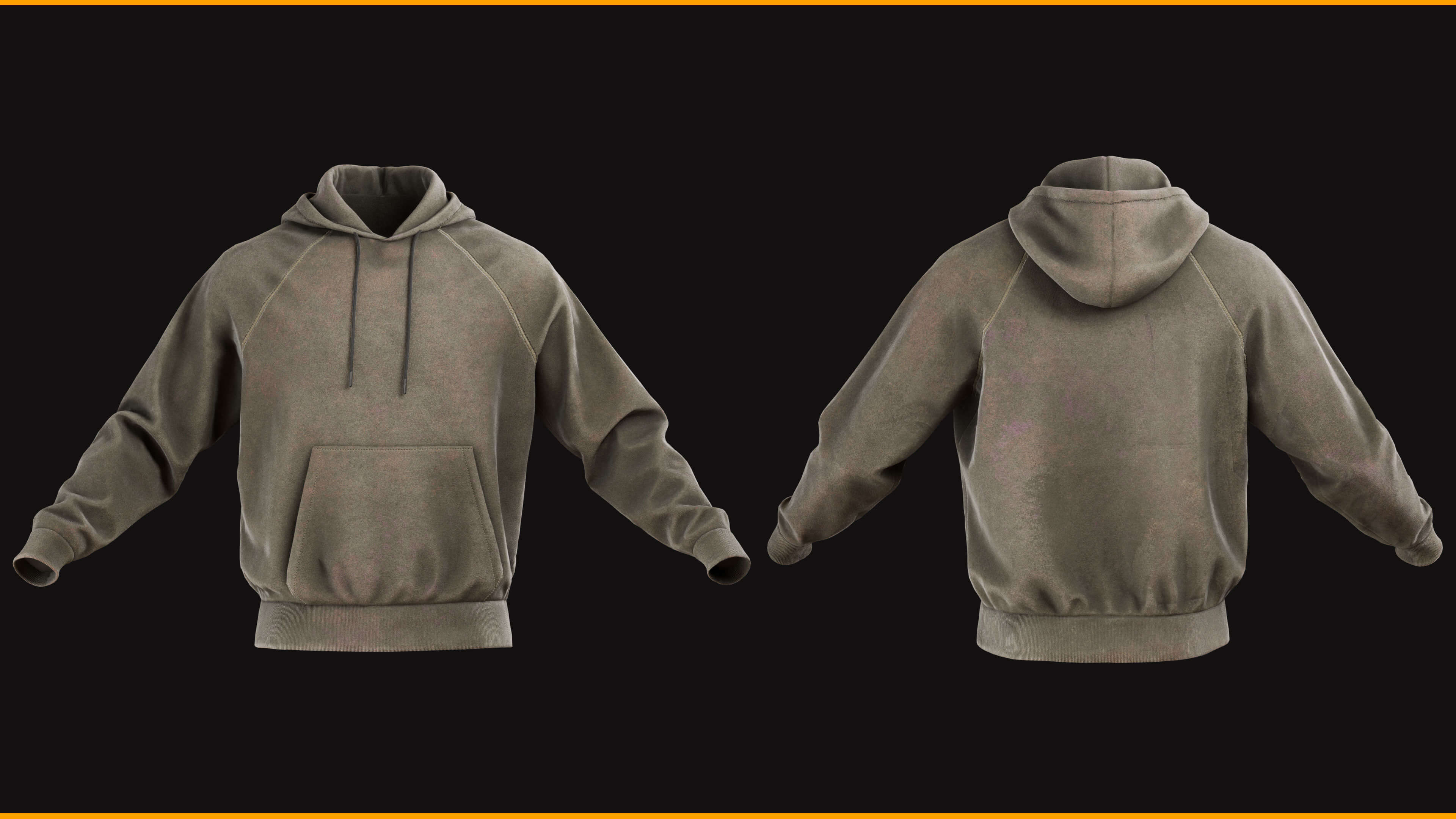Hoodie 001 for Metahuman Low-Poly 3D Model MHPKG Source 3D Model