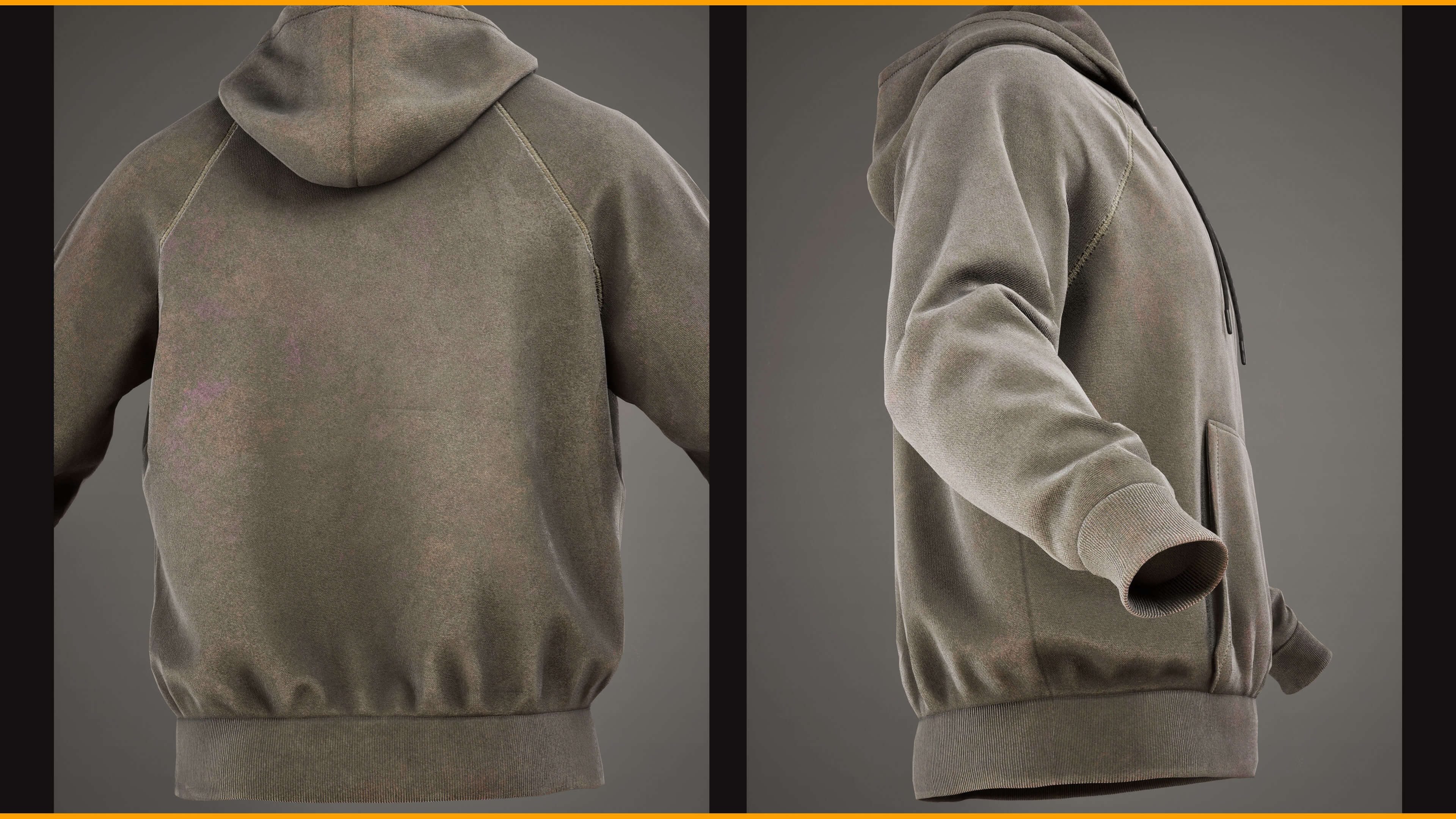Hoodie 001 for Metahuman Low-Poly 3D Model MHPKG  Source 3D Model