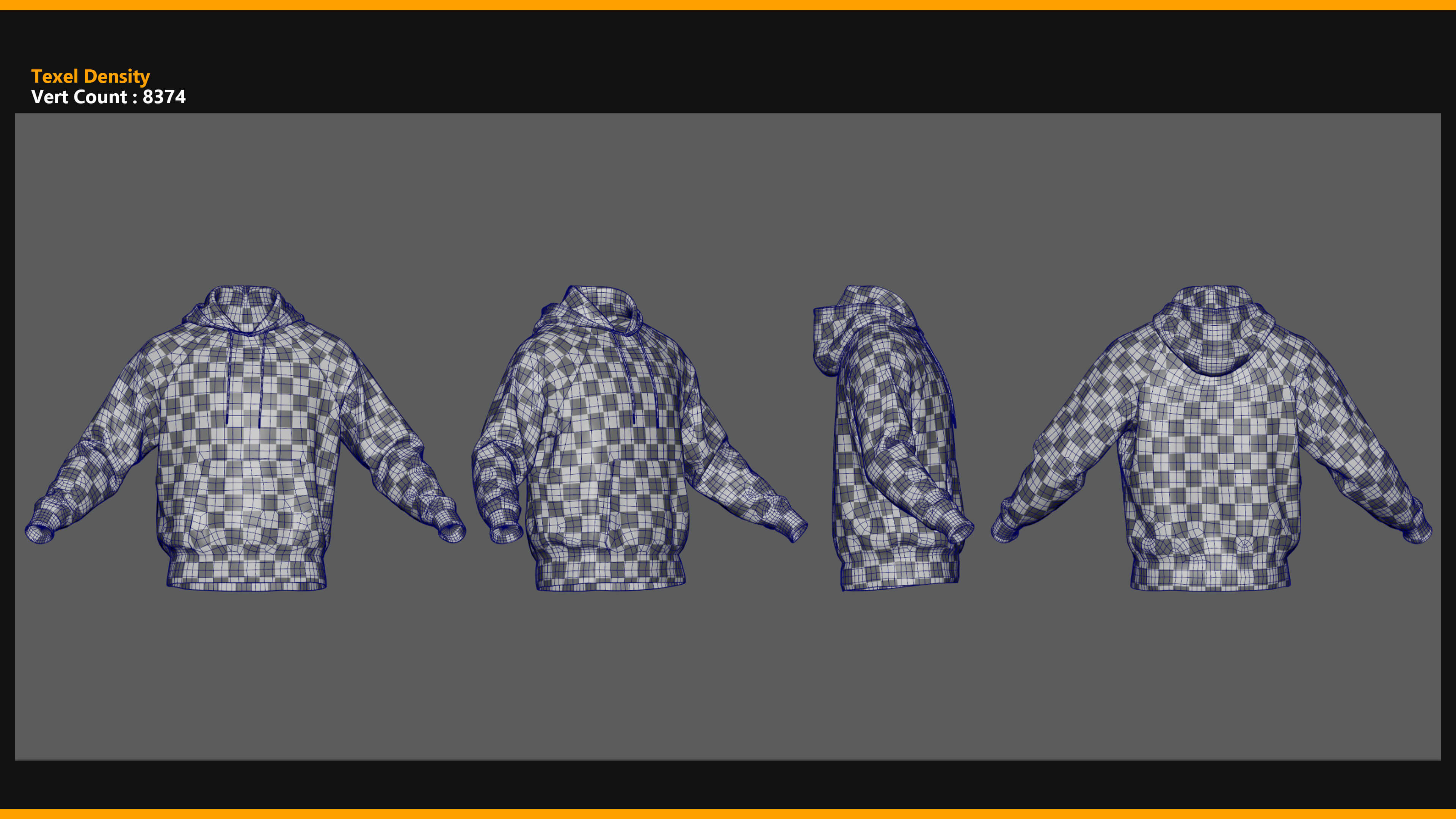 Hoodie 001 for Metahuman Low-Poly 3D Model MHPKG Source 3D Model