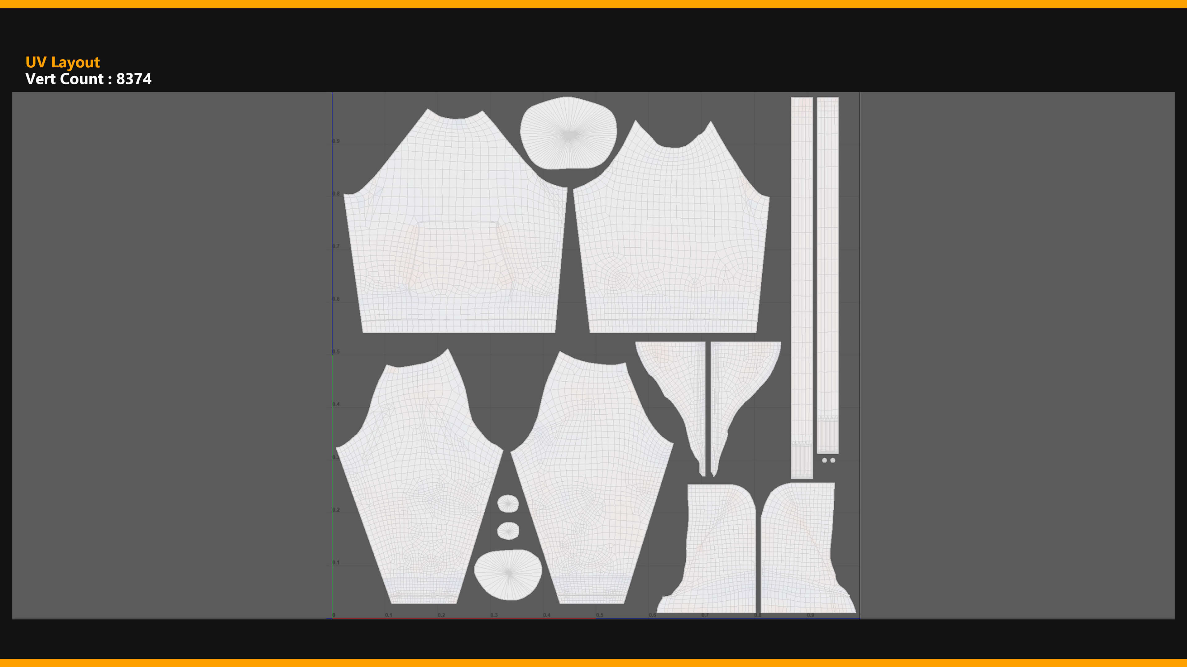 Hoodie 001 for Metahuman Low-Poly 3D Model MHPKG Source 3D Model