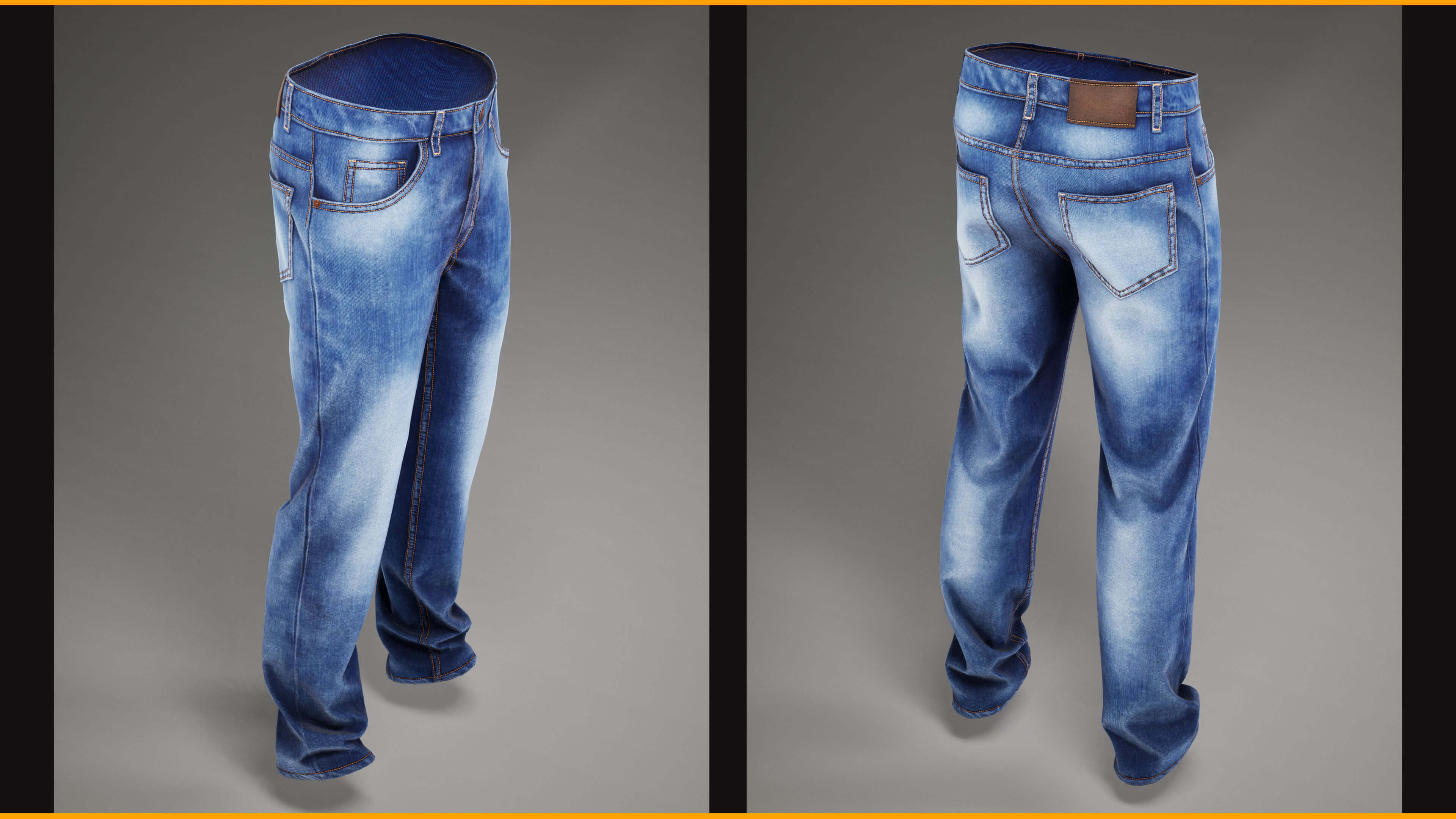 Jeans 002 ZBrush / Clo3D &amp Marvelous Designer / Substan 3D Model